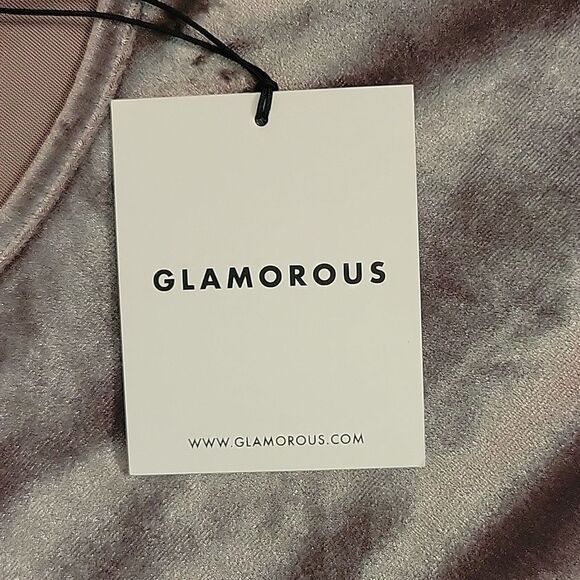 Glamorous Tan/Gray Velvet Swing Dress, Women's Medium, New With Tags! - Picture 3 of 10